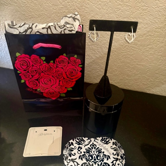 Brighton New with Tags You are loved crystal Earrings - Picture 3 of 3